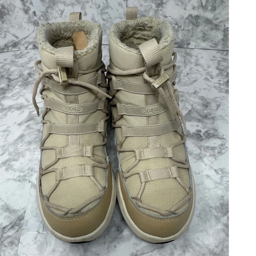 Keen Hoodoo III Lace Up Waterproof‎ Winter Boots Tan Beige 1026619 Womens 8